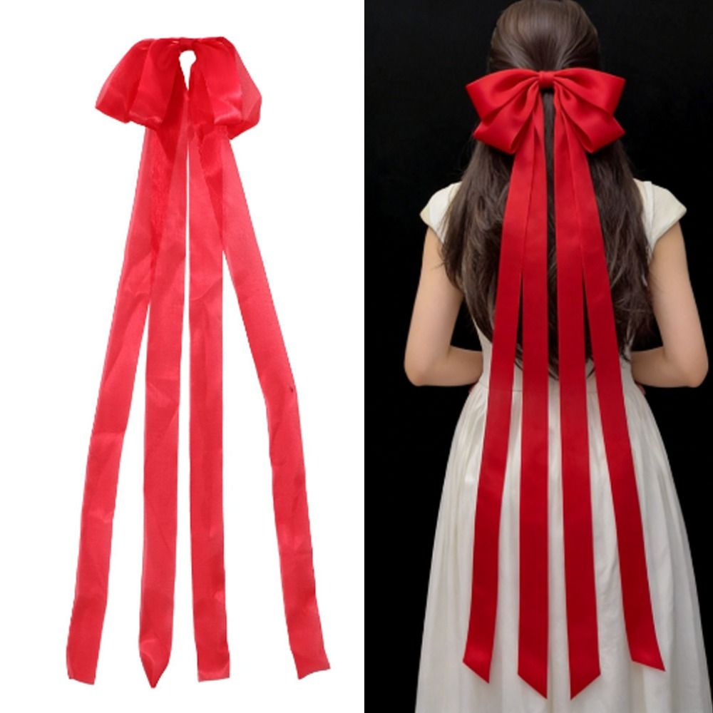 Ribbon Bow Gift - Creatief cadeau Effen kleur haarclip JK-stijl
