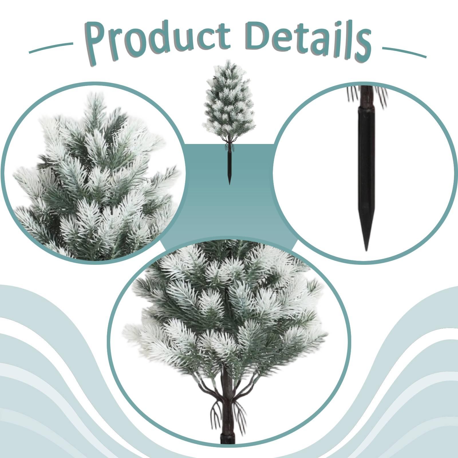 Christmas Tree Artificial - Kunstmatige tuinboom met grondsteun, realistische cederplant