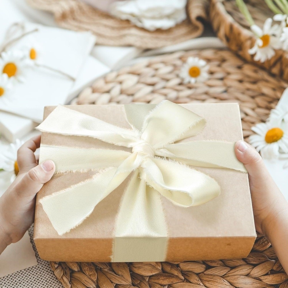 1 rol 1,6 inch x 5Yd effen sat - Ribbon Bow Gift recensie en prijs